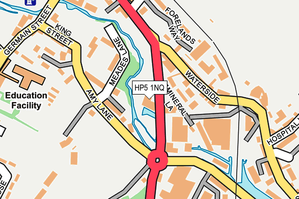 HP5 1NQ map - OS OpenMap – Local (Ordnance Survey) HP5 1NQ map - OS OpenMap – Local (Ordnance Survey)