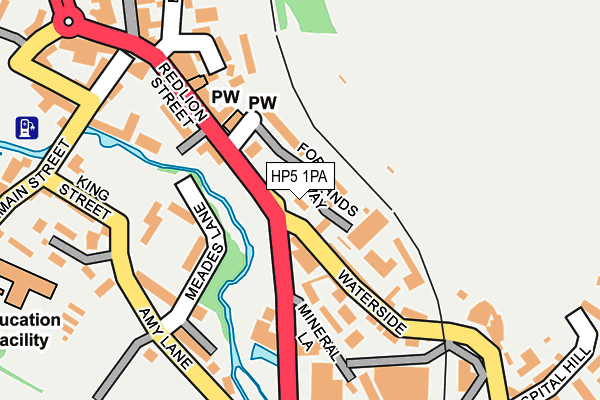 HP5 1PA map - OS OpenMap – Local (Ordnance Survey) HP5 1PA map - OS OpenMap – Local (Ordnance Survey)