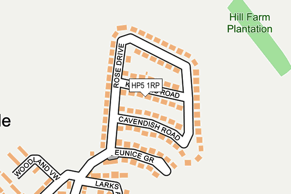 HP5 1RP map - OS OpenMap – Local (Ordnance Survey) HP5 1RP map - OS OpenMap – Local (Ordnance Survey)