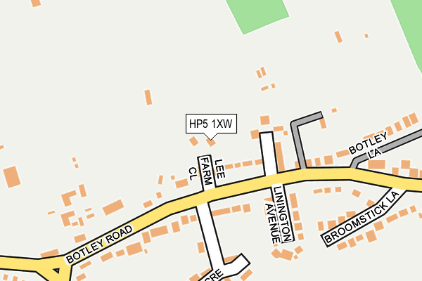 HP5 1XW map - OS OpenMap – Local (Ordnance Survey)