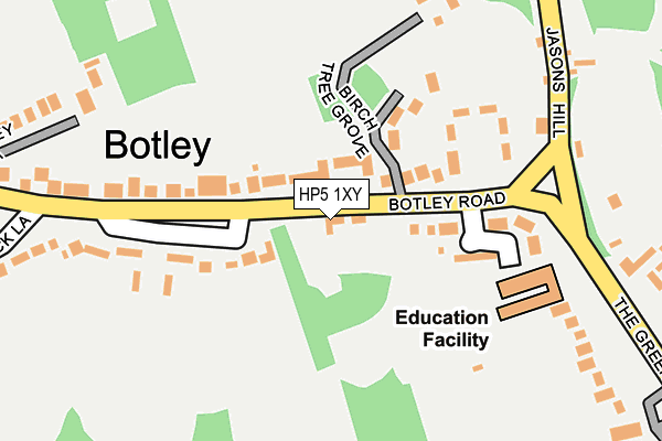 HP5 1XY map - OS OpenMap – Local (Ordnance Survey)