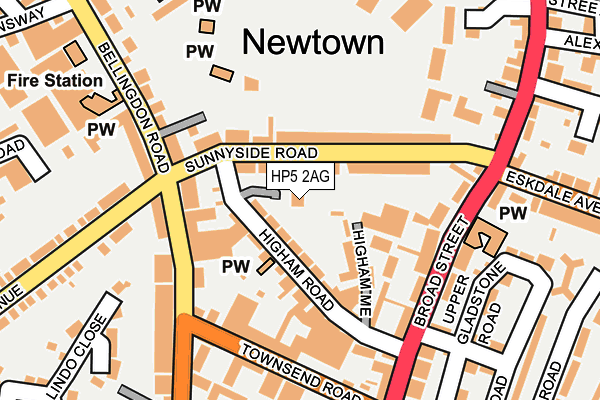 HP5 2AG map - OS OpenMap – Local (Ordnance Survey) HP5 2AG map - OS OpenMap – Local (Ordnance Survey)