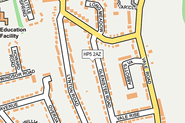 HP5 2AZ map - OS OpenMap – Local (Ordnance Survey) HP5 2AZ map - OS OpenMap – Local (Ordnance Survey)