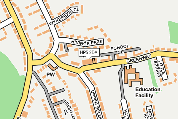 HP5 2DA map - OS OpenMap – Local (Ordnance Survey) HP5 2DA map - OS OpenMap – Local (Ordnance Survey)