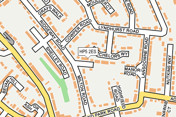 HP5 2ES map - OS OpenMap – Local (Ordnance Survey) HP5 2ES map - OS OpenMap – Local (Ordnance Survey)