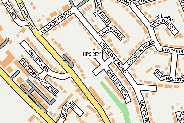 HP5 2EY map - OS OpenMap – Local (Ordnance Survey) HP5 2EY map - OS OpenMap – Local (Ordnance Survey)