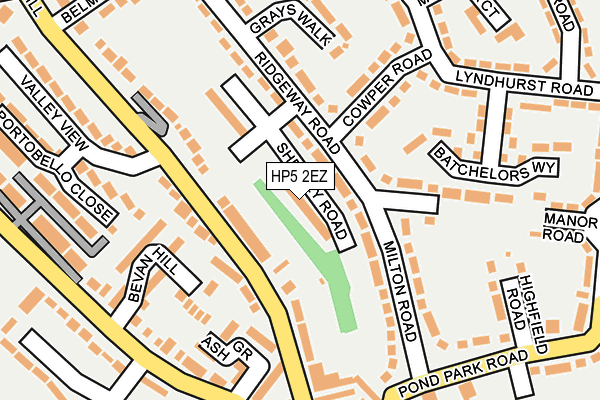 HP5 2EZ map - OS OpenMap – Local (Ordnance Survey) HP5 2EZ map - OS OpenMap – Local (Ordnance Survey)