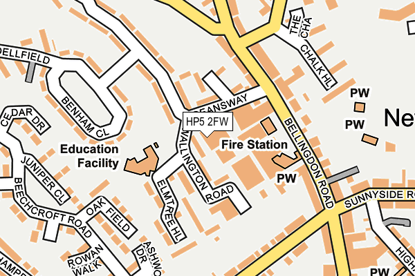 HP5 2FW map - OS OpenMap – Local (Ordnance Survey) HP5 2FW map - OS OpenMap – Local (Ordnance Survey)