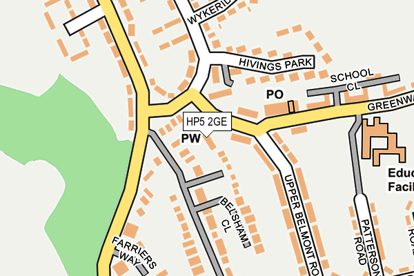 HP5 2GE map - OS OpenMap – Local (Ordnance Survey) HP5 2GE map - OS OpenMap – Local (Ordnance Survey)