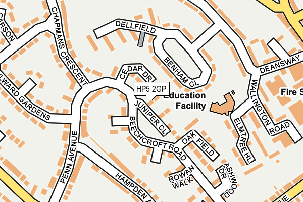 HP5 2GP map - OS OpenMap – Local (Ordnance Survey) HP5 2GP map - OS OpenMap – Local (Ordnance Survey)