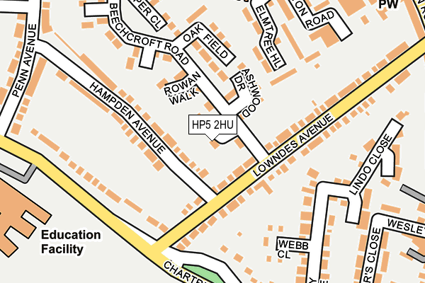 HP5 2HU map - OS OpenMap – Local (Ordnance Survey) HP5 2HU map - OS OpenMap – Local (Ordnance Survey)