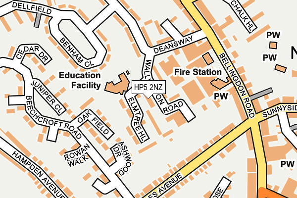 HP5 2NZ map - OS OpenMap – Local (Ordnance Survey) HP5 2NZ map - OS OpenMap – Local (Ordnance Survey)