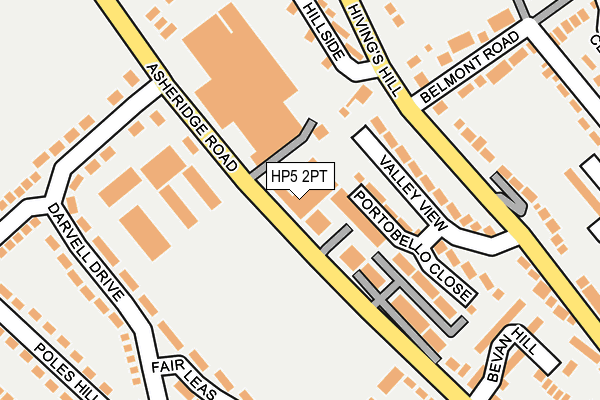 HP5 2PT map - OS OpenMap – Local (Ordnance Survey) HP5 2PT map - OS OpenMap – Local (Ordnance Survey)