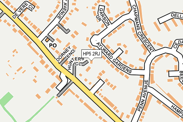 HP5 2RJ map - OS OpenMap – Local (Ordnance Survey) HP5 2RJ map - OS OpenMap – Local (Ordnance Survey)