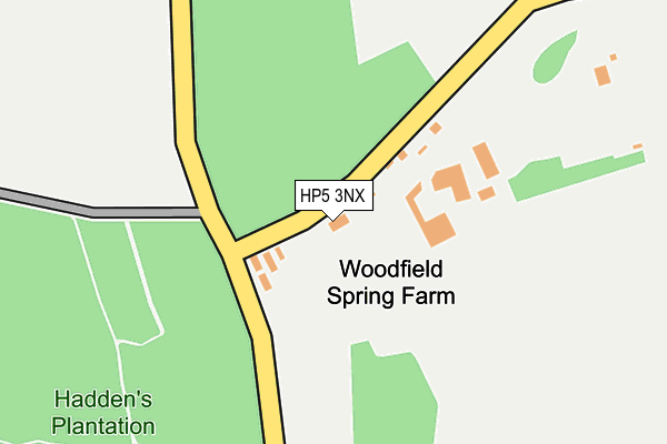HP5 3NX map - OS OpenMap – Local (Ordnance Survey) HP5 3NX map - OS OpenMap – Local (Ordnance Survey)