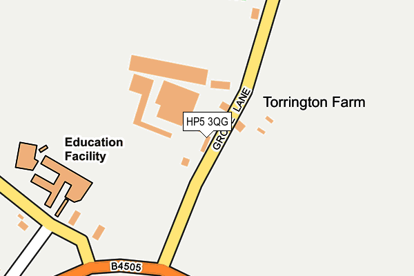 HP5 3QG map - OS OpenMap – Local (Ordnance Survey)