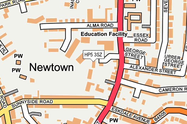 HP5 3SZ map - OS OpenMap – Local (Ordnance Survey) HP5 3SZ map - OS OpenMap – Local (Ordnance Survey)