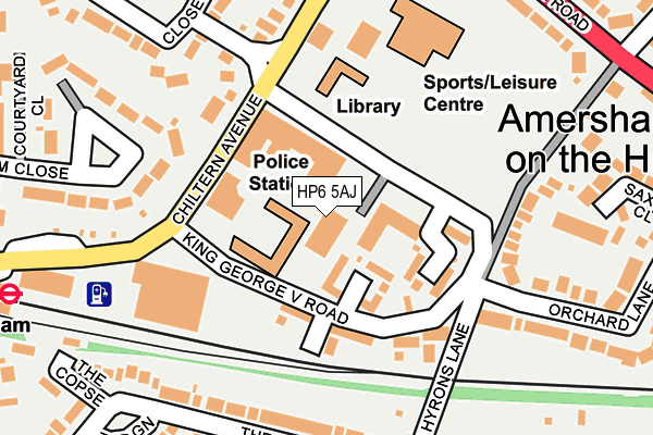 HP6 5AJ map - OS OpenMap – Local (Ordnance Survey) HP6 5AJ map - OS OpenMap – Local (Ordnance Survey)
