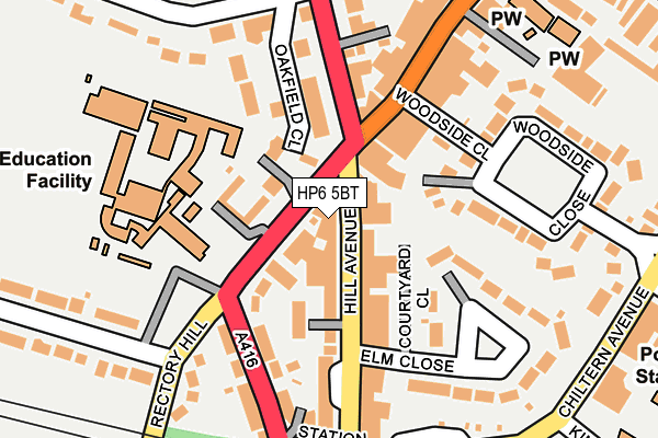 HP6 5BT map - OS OpenMap – Local (Ordnance Survey) HP6 5BT map - OS OpenMap – Local (Ordnance Survey)