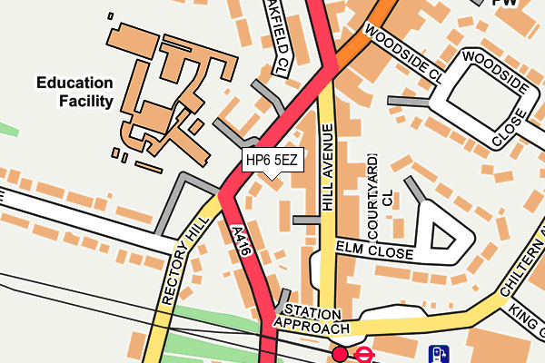 HP6 5EZ map - OS OpenMap – Local (Ordnance Survey) HP6 5EZ map - OS OpenMap – Local (Ordnance Survey)