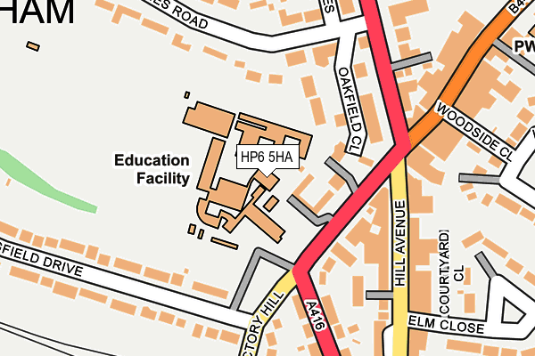 HP6 5HA map - OS OpenMap – Local (Ordnance Survey) HP6 5HA map - OS OpenMap – Local (Ordnance Survey)
