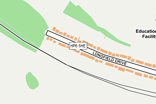HP6 5HE map - OS OpenMap – Local (Ordnance Survey) HP6 5HE map - OS OpenMap – Local (Ordnance Survey)