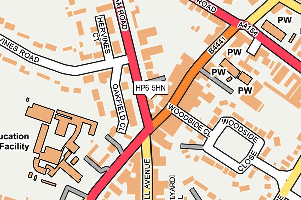 HP6 5HN map - OS OpenMap – Local (Ordnance Survey) HP6 5HN map - OS OpenMap – Local (Ordnance Survey)