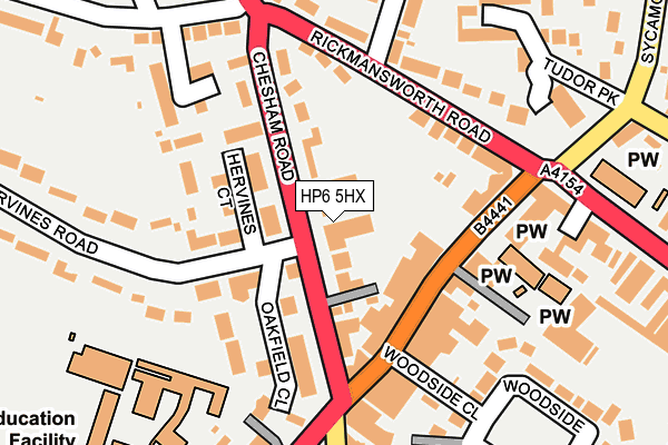 HP6 5HX map - OS OpenMap – Local (Ordnance Survey) HP6 5HX map - OS OpenMap – Local (Ordnance Survey)