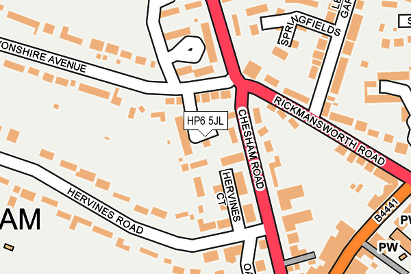 HP6 5JL map - OS OpenMap – Local (Ordnance Survey) HP6 5JL map - OS OpenMap – Local (Ordnance Survey)
