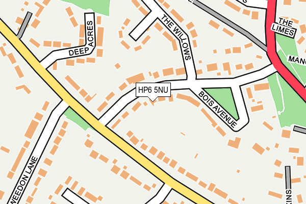 HP6 5NU map - OS OpenMap – Local (Ordnance Survey) HP6 5NU map - OS OpenMap – Local (Ordnance Survey)