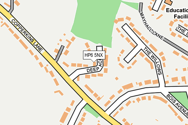 HP6 5NX map - OS OpenMap – Local (Ordnance Survey)