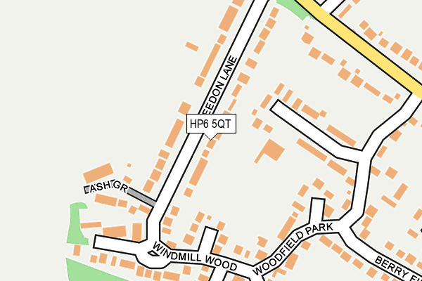 HP6 5QT map - OS OpenMap – Local (Ordnance Survey)