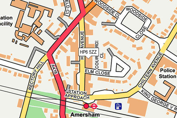 HP6 5ZZ map - OS OpenMap – Local (Ordnance Survey)