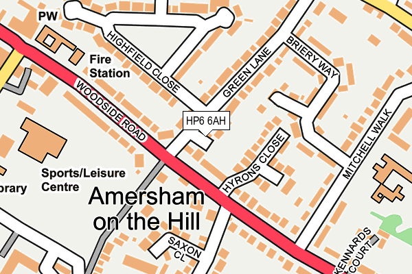 HP6 6AH map - OS OpenMap – Local (Ordnance Survey) HP6 6AH map - OS OpenMap – Local (Ordnance Survey)