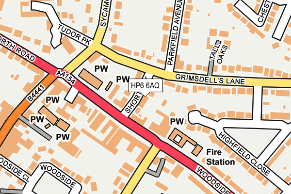 HP6 6AQ map - OS OpenMap – Local (Ordnance Survey) HP6 6AQ map - OS OpenMap – Local (Ordnance Survey)