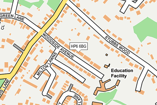 HP6 6BG map - OS OpenMap – Local (Ordnance Survey)