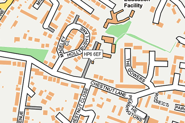 HP6 6EF map - OS OpenMap – Local (Ordnance Survey) HP6 6EF map - OS OpenMap – Local (Ordnance Survey)