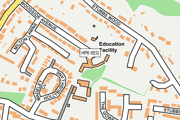 HP6 6EG map - OS OpenMap – Local (Ordnance Survey) HP6 6EG map - OS OpenMap – Local (Ordnance Survey)