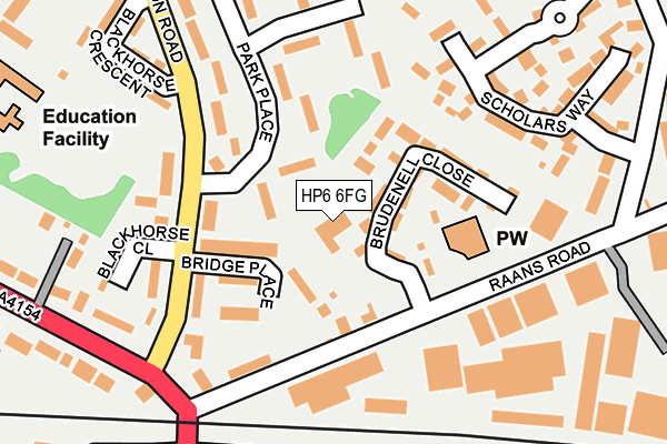HP6 6FG map - OS OpenMap – Local (Ordnance Survey) HP6 6FG map - OS OpenMap – Local (Ordnance Survey)
