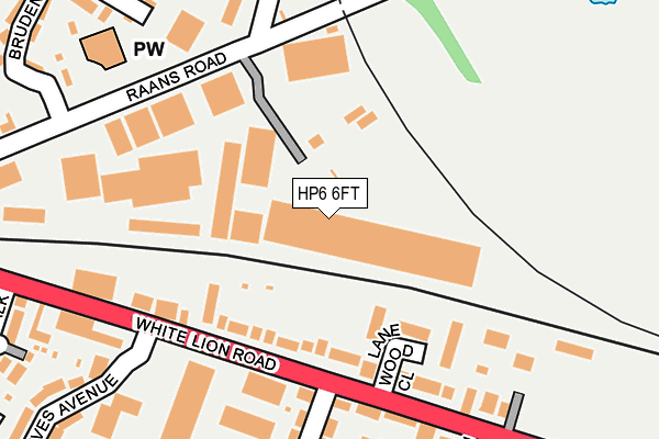 HP6 6FT map - OS OpenMap – Local (Ordnance Survey) HP6 6FT map - OS OpenMap – Local (Ordnance Survey)