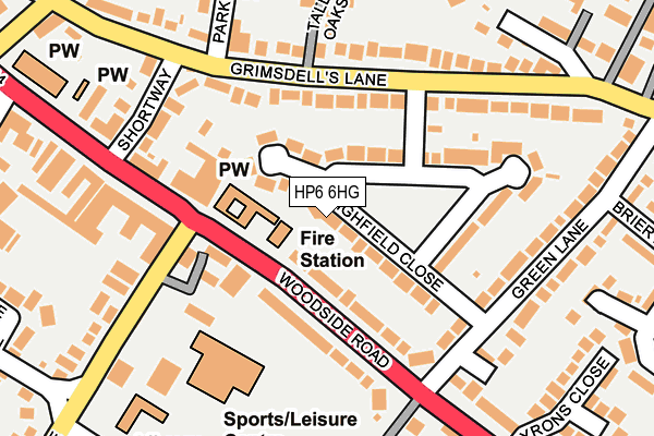 HP6 6HG map - OS OpenMap – Local (Ordnance Survey)