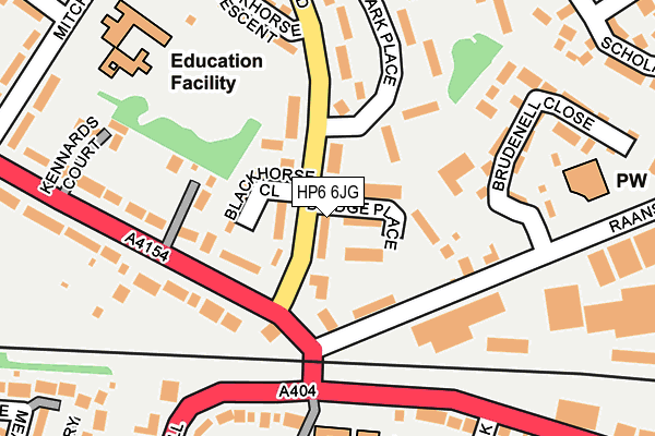 HP6 6JG map - OS OpenMap – Local (Ordnance Survey) HP6 6JG map - OS OpenMap – Local (Ordnance Survey)