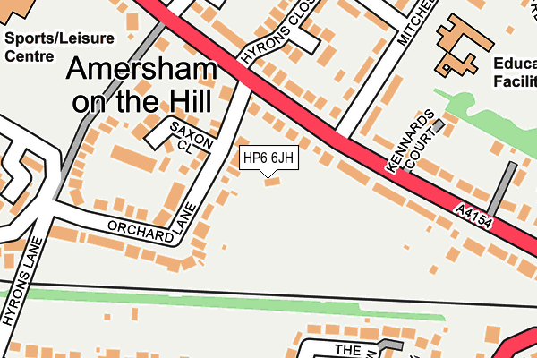 HP6 6JH map - OS OpenMap – Local (Ordnance Survey) HP6 6JH map - OS OpenMap – Local (Ordnance Survey)