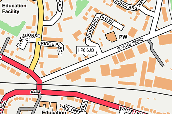HP6 6JQ map - OS OpenMap – Local (Ordnance Survey) HP6 6JQ map - OS OpenMap – Local (Ordnance Survey)