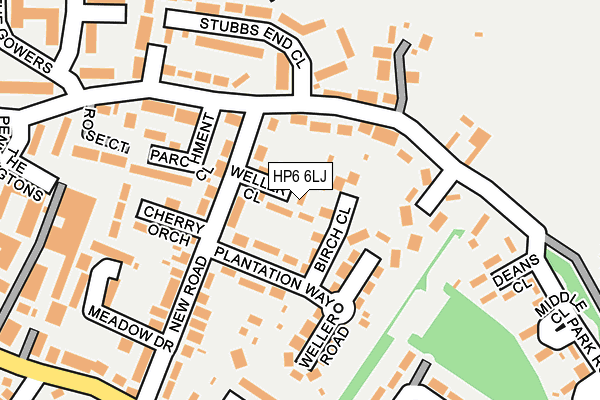 HP6 6LJ map - OS OpenMap – Local (Ordnance Survey) HP6 6LJ map - OS OpenMap – Local (Ordnance Survey)