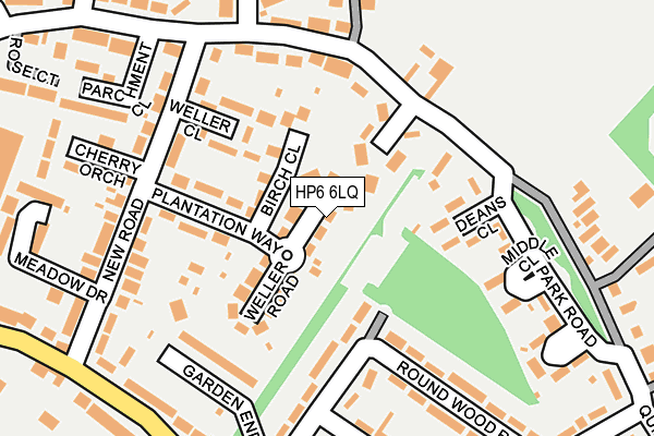 HP6 6LQ map - OS OpenMap – Local (Ordnance Survey)
