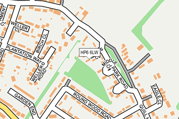 HP6 6LW map - OS OpenMap – Local (Ordnance Survey) HP6 6LW map - OS OpenMap – Local (Ordnance Survey)