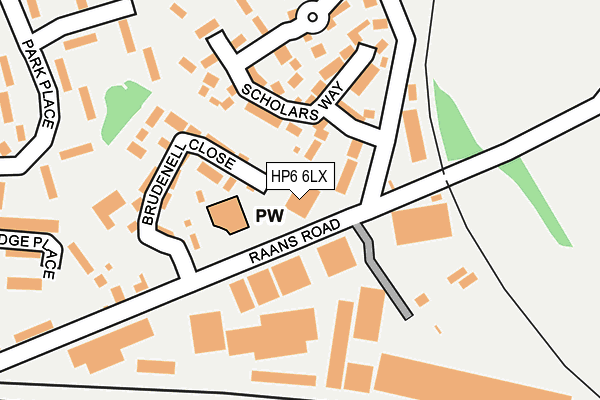 HP6 6LX map - OS OpenMap – Local (Ordnance Survey) HP6 6LX map - OS OpenMap – Local (Ordnance Survey)