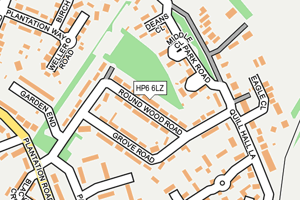 HP6 6LZ map - OS OpenMap – Local (Ordnance Survey) HP6 6LZ map - OS OpenMap – Local (Ordnance Survey)