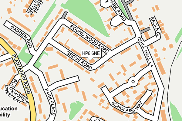 HP6 6NE map - OS OpenMap – Local (Ordnance Survey) HP6 6NE map - OS OpenMap – Local (Ordnance Survey)